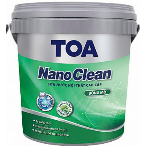 Sơn nội thất cao cấp Toa nano clean bóng mờ