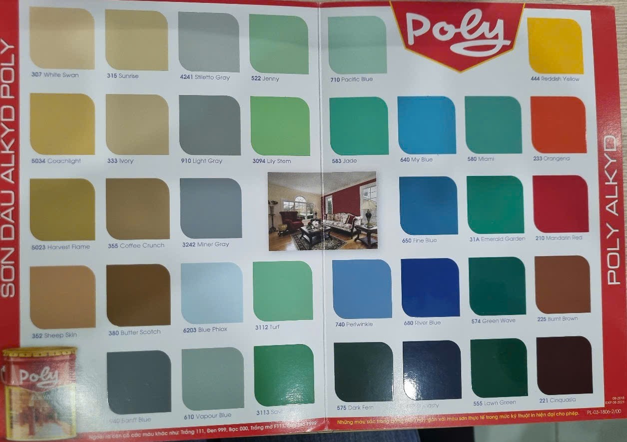 Sơn dầu Poly chống rỉ chính hãng giá ưu đãi Sơn dầu Poly chống rỉ chính hãng giá ưu đãi