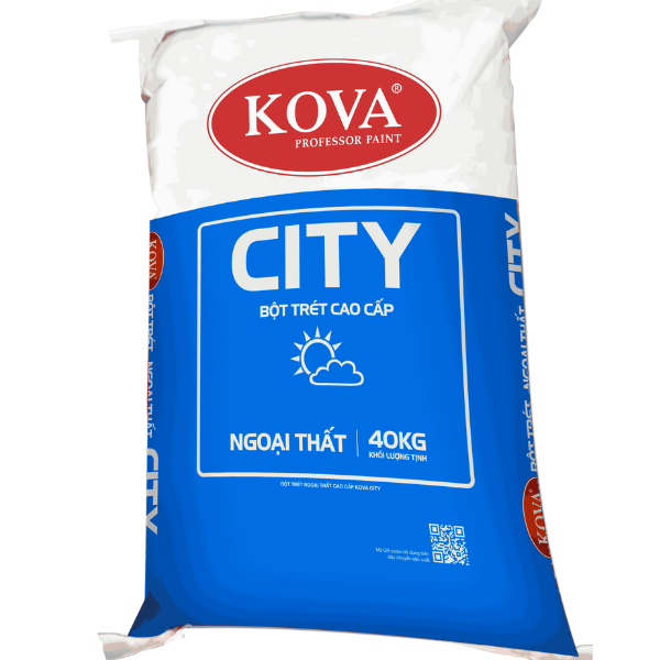 Bột trét tường cao cấp ngoài trời Kova 40kg