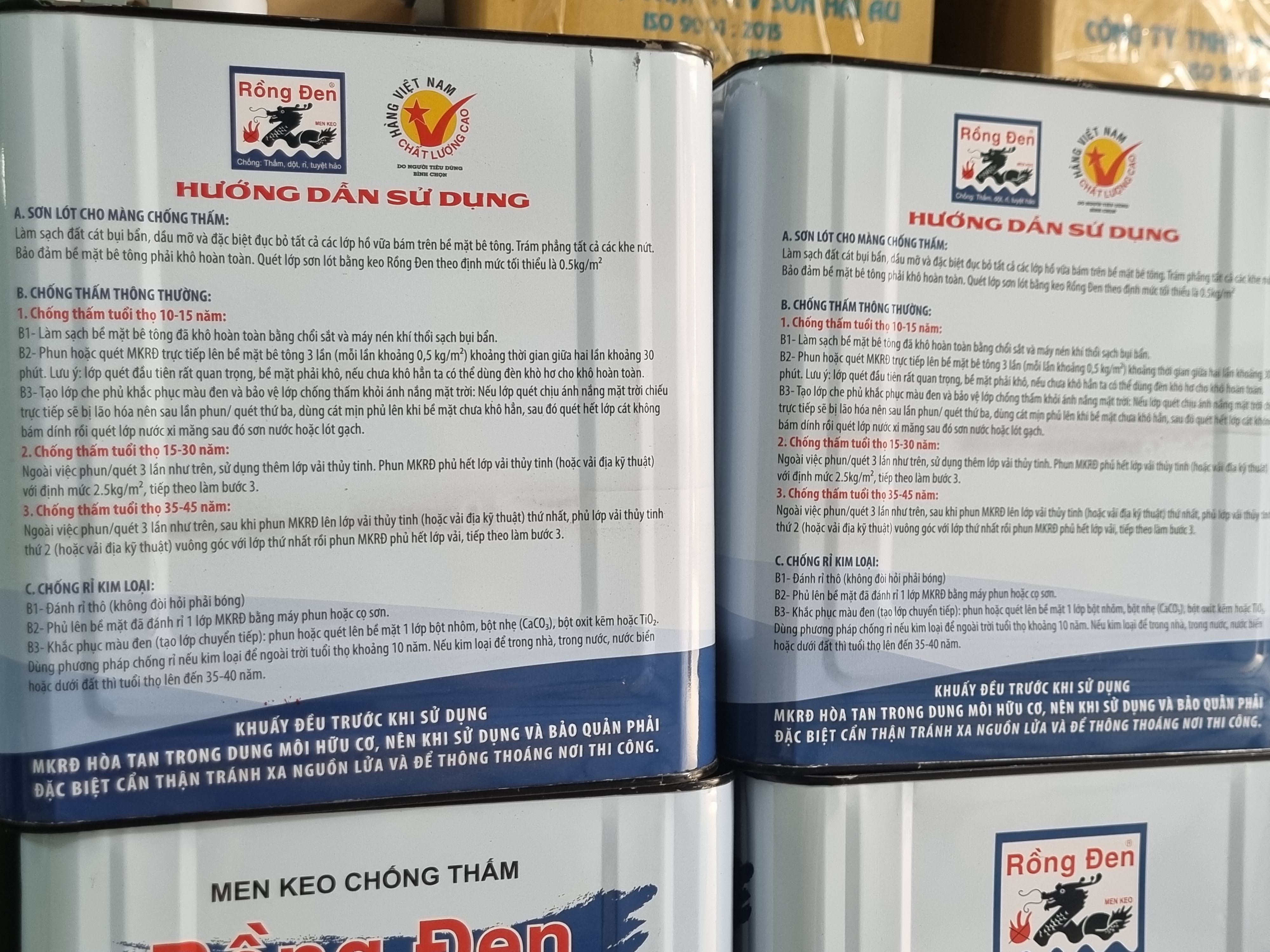 Chống thấm Rồng Đen thùng 10kg