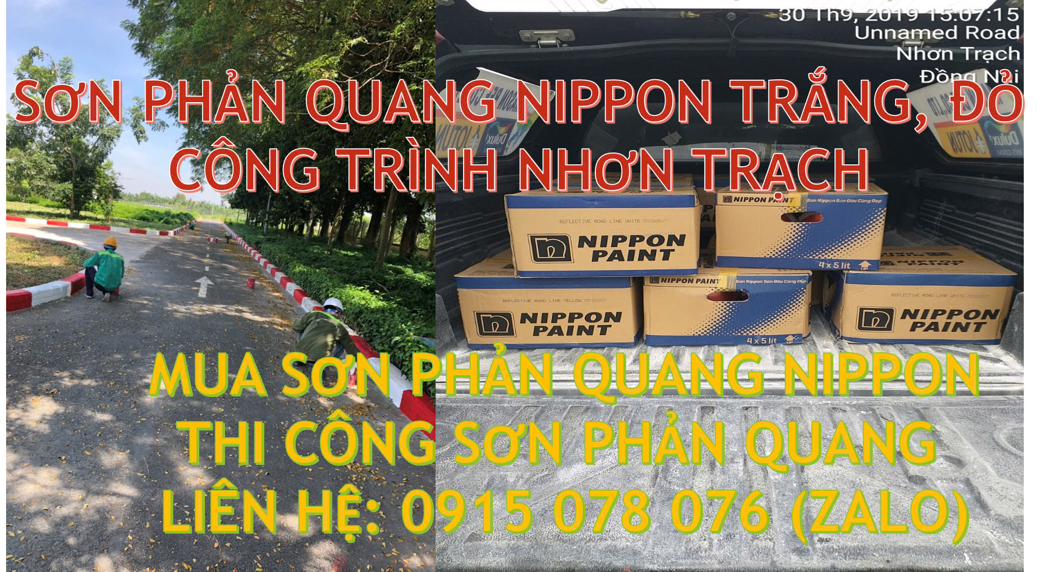 Mua Sơn Phản Quang Nippon Cho Đường Giao Thông Mua Sơn Phản Quang Nippon Cho Đường Giao Thông