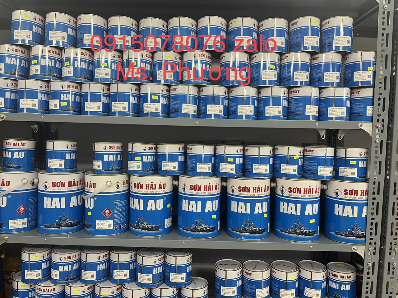 Bảng màu sơn sắt mạ kẽm Hải Âu