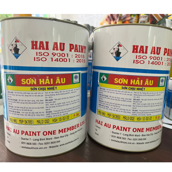 Sơn chịu nhiệt 600 độ nhũ bạc Hải Âu SK6.950 2 Sơn chịu nhiệt 600 độ nhũ bạc Hải Âu SK6.950 2