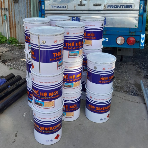 Sơn alkyd phủ Thế Hệ Mới màu trắng AC3690 1