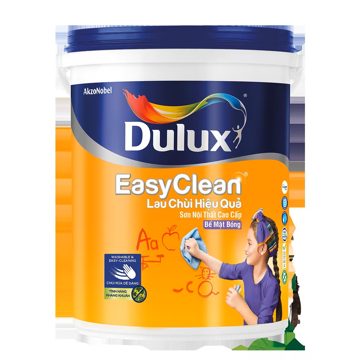 Sơn Dulux EasyClean Lau Chùi Hiệu Quả Bề Mặt Bóng