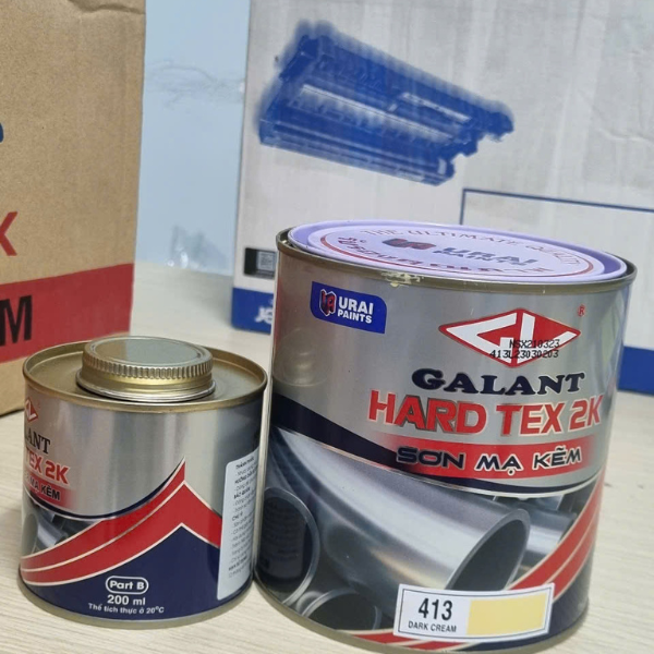 Sơn mạ kẽm Galant Hard tex 2K màu nâu 481 Sơn mạ kẽm Galant Hard tex 2K màu nâu 481