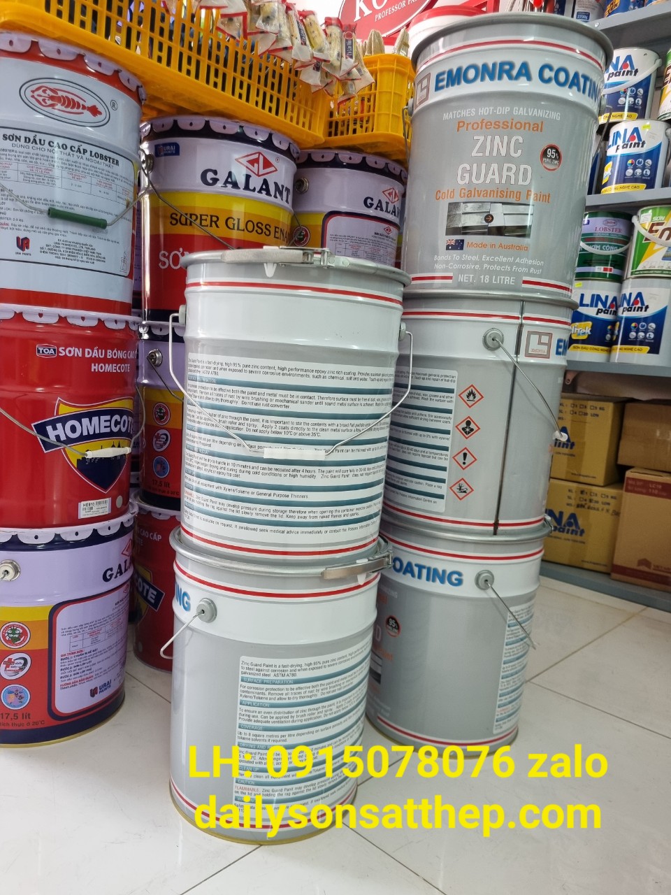 Mua sơn mạ kẽm lạnh ZG400 giá rẻ tại HCM Mua sơn mạ kẽm lạnh ZG400 giá rẻ tại HCM