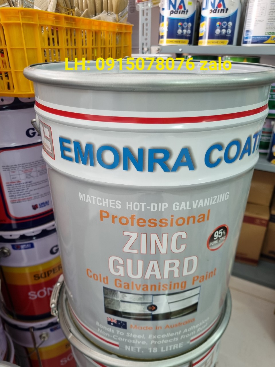Địa chỉ bán sơn mạ kẽm lạnh ZG400 18L ở HCM