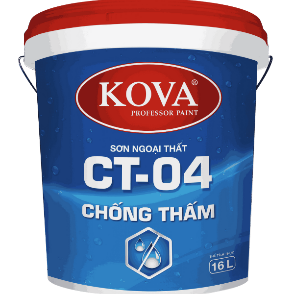 Sơn ngoài trời chống thấm Kova CT04 Sơn ngoài trời chống thấm Kova CT04