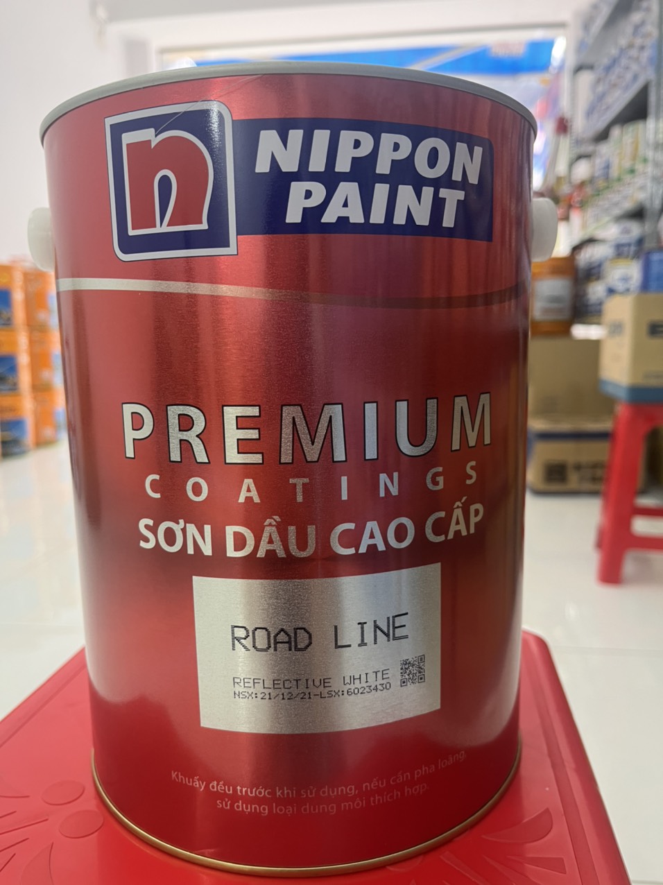 Đại lý sơn phản quang Nippon màu trắng 5L