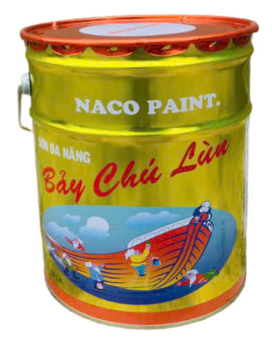 Sơn sắt mạ kẽm Naco màu đỏ AC210 3L, 18L