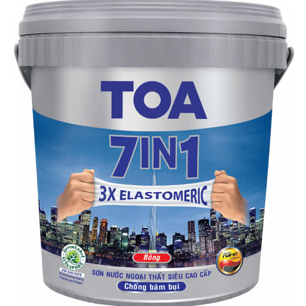 Sơn nước ngoại thất siêu cao cấp TOA 7IN1