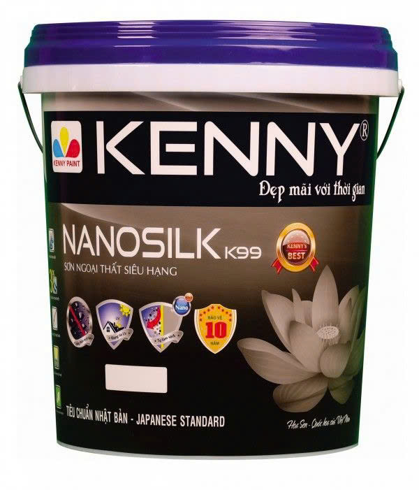 Sơn ngoại thất làm sạch Kenny Nanoshiel K99