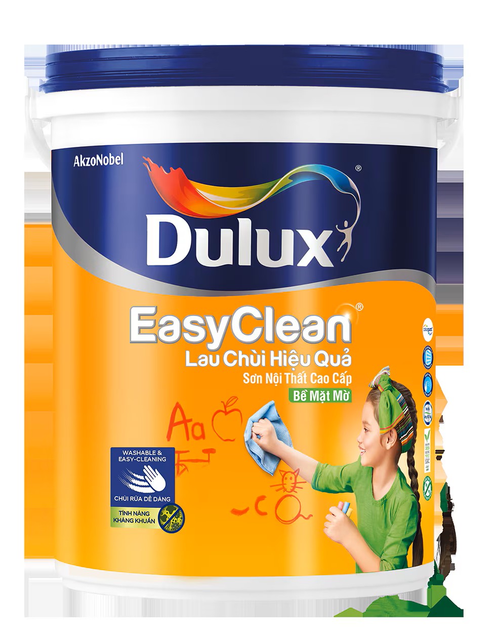 Dulux lau chùi hiệu quả mờ – Dòng sơn thân thiện với trẻ nhỏ Dulux lau chùi hiệu quả mờ – Dòng sơn thân thiện với trẻ nhỏ