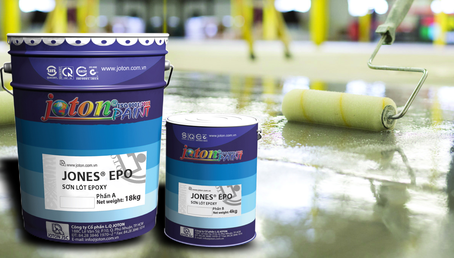 Jones EPO trắng 00: Sơn lót epoxy an toàn, bền lâu Jones EPO trắng 00: Sơn lót epoxy an toàn, bền lâu
