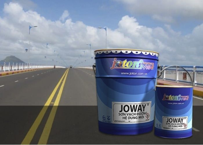 Sơn kẻ vạch đường hệ dung môi Joway 25kg chính hãng Sơn kẻ vạch đường hệ dung môi Joway 25kg chính hãng