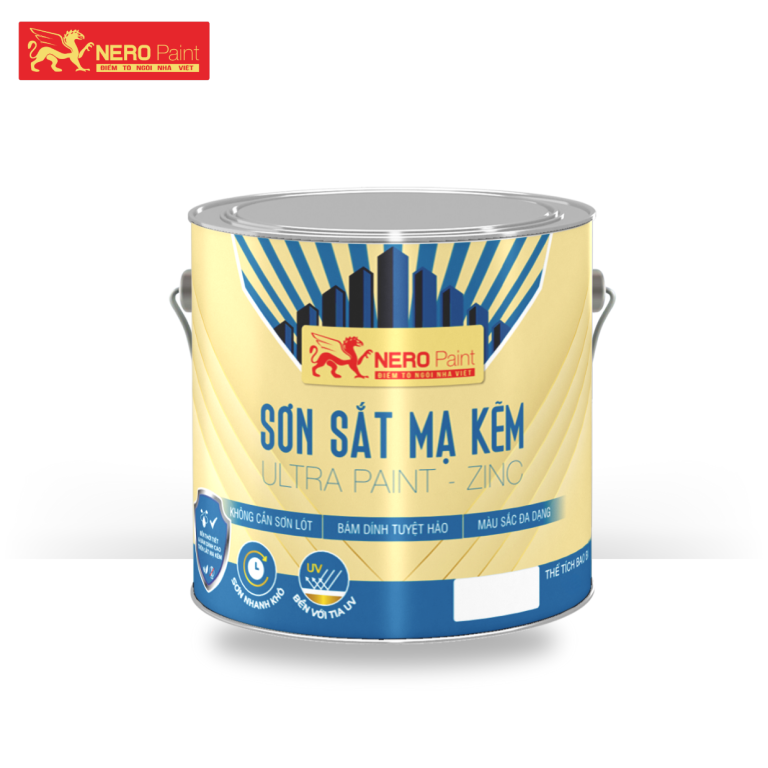 SƠN SẮT MẠ KẼM 1K – NERO ULTRA PAINT-ZINC