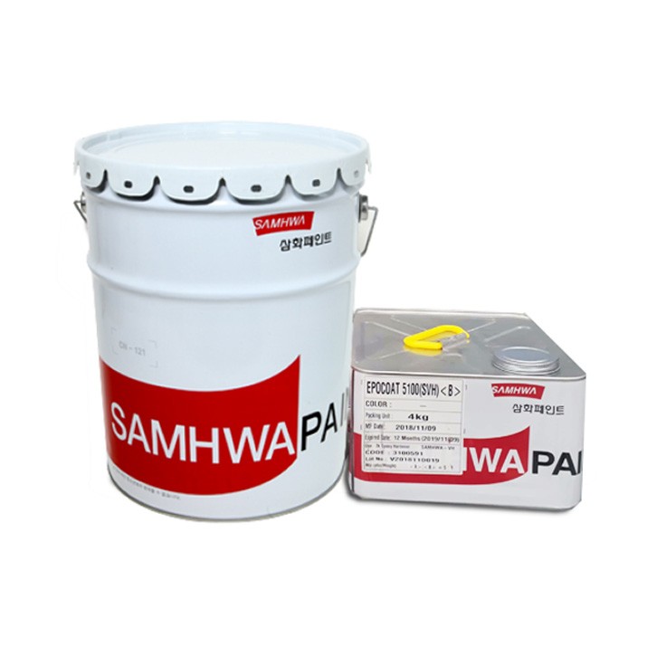 Sơn phủ epoxy 2 thành phần Samhwa Epocoat 5100 SVH tự phẳng